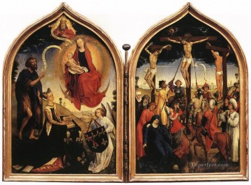  Jean Oil Painting - Diptych of Jeanne of France Rogier van der Weyden